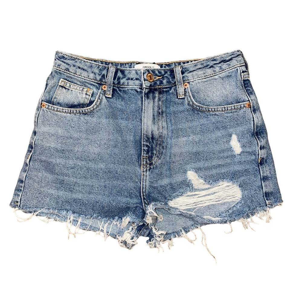 Forever 21 Distressed Denim Shorts Size‎ 26